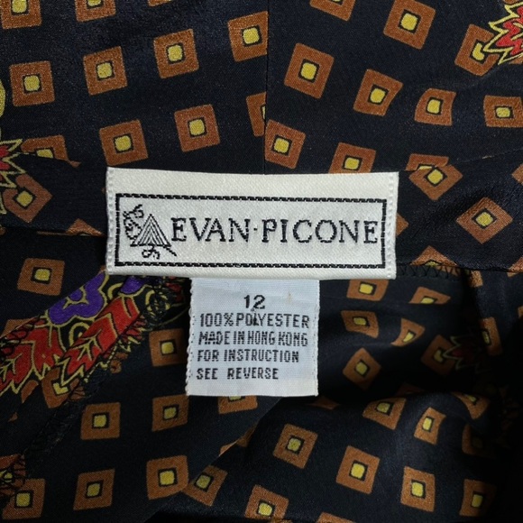 Vintage Evan Picone Wrap Peplum Blouse - Picture 13 of 14